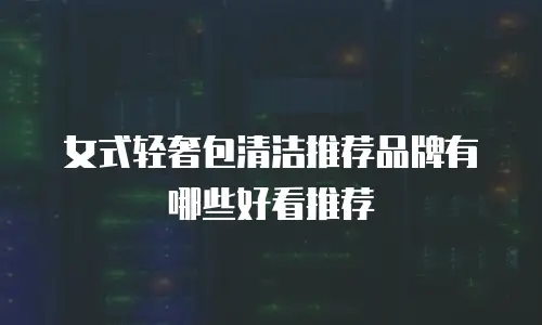 女式轻奢包清洁推荐品牌有哪些好看推荐
