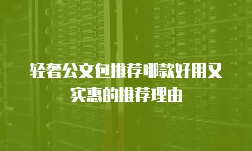 轻奢公文包推荐哪款好用又实惠的推荐理由