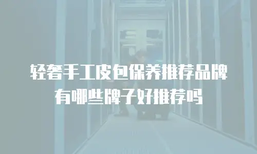 轻奢手工皮包保养推荐品牌有哪些牌子好推荐吗