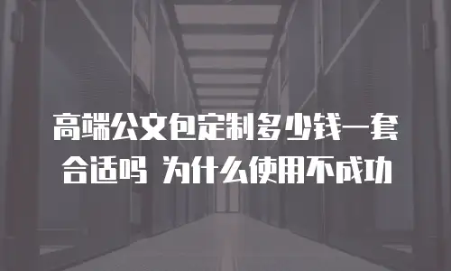 高端公文包定制多少钱一套合适吗 为什么使用不成功