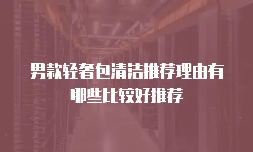 男款轻奢包清洁推荐理由有哪些比较好推荐