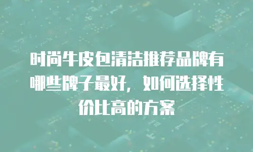 时尚牛皮包清洁推荐品牌有哪些牌子最好，如何选择性价比高的方案