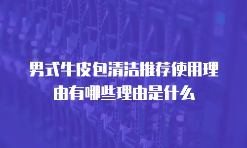 男式牛皮包清洁推荐使用理由有哪些理由是什么