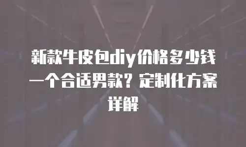 新款牛皮包diy价格多少钱一个合适男款？定制化方案详解