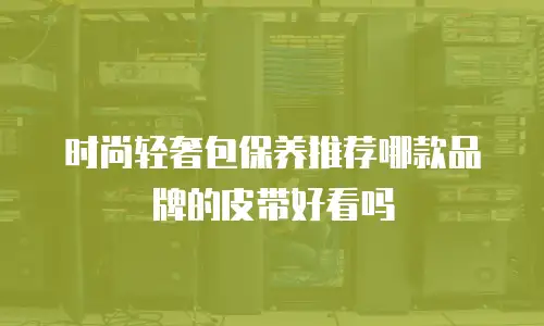 时尚轻奢包保养推荐哪款品牌的皮带好看吗