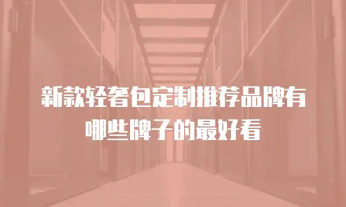 新款轻奢包定制推荐品牌有哪些牌子的最好看