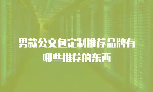 男款公文包定制推荐品牌有哪些推荐的东西