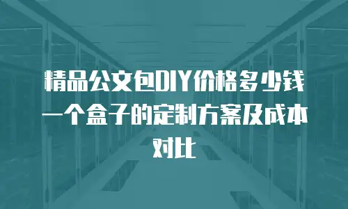精品公文包DIY价格多少钱一个盒子的定制方案及成本对比