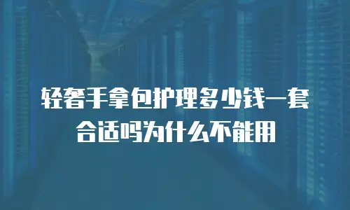 轻奢手拿包护理多少钱一套合适吗为什么不能用