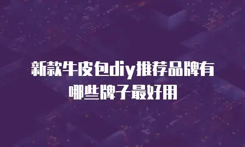 新款牛皮包diy推荐品牌有哪些牌子最好用