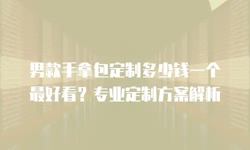 男款手拿包定制多少钱一个最好看？专业定制方案解析