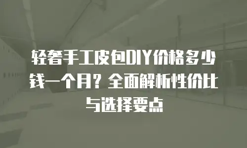 轻奢手工皮包DIY价格多少钱一个月？全面解析性价比与选择要点