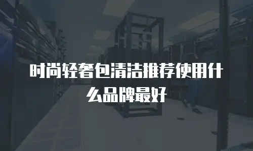 时尚轻奢包清洁推荐使用什么品牌最好