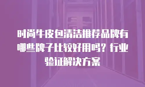 时尚牛皮包清洁推荐品牌有哪些牌子比较好用吗？行业验证解决方案