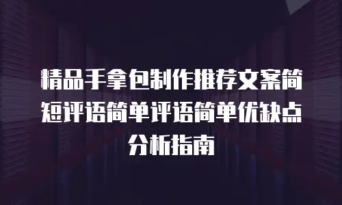 精品手拿包制作推荐文案简短评语简单评语简单优缺点分析指南