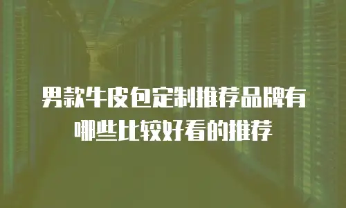 男款牛皮包定制推荐品牌有哪些比较好看的推荐