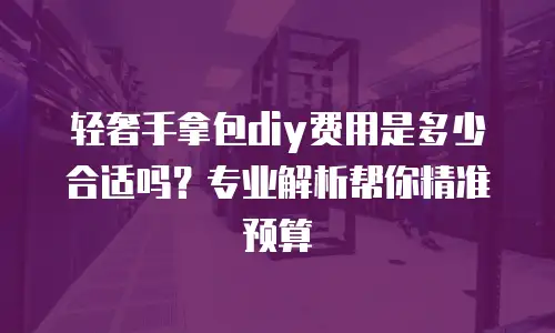 轻奢手拿包diy费用是多少合适吗？专业解析帮你精准预算