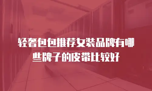 轻奢包包推荐女装品牌有哪些牌子的皮带比较好