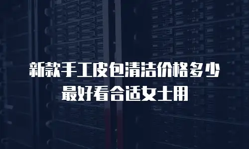 新款手工皮包清洁价格多少最好看合适女士用