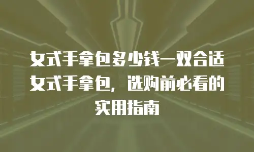 女式手拿包多少钱一双合适女式手拿包，选购前必看的实用指南