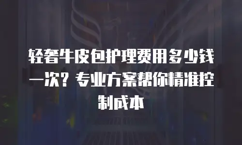 轻奢牛皮包护理费用多少钱一次？专业方案帮你精准控制成本