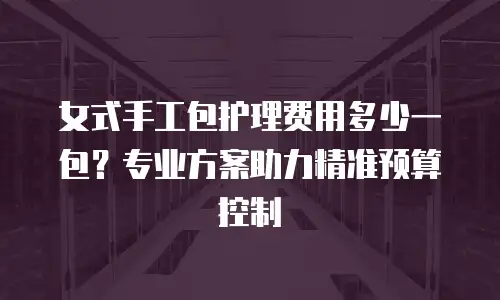 女式手工包护理费用多少一包？专业方案助力精准预算控制