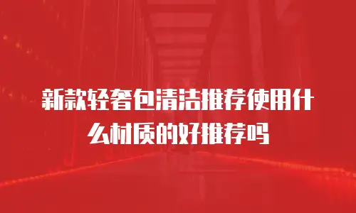 新款轻奢包清洁推荐使用什么材质的好推荐吗