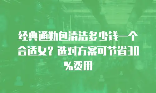 经典通勤包清洁多少钱一个合适女？选对方案可节省30%费用