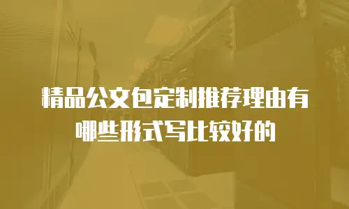 精品公文包定制推荐理由有哪些形式写比较好的