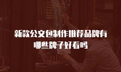 新款公文包制作推荐品牌有哪些牌子好看吗