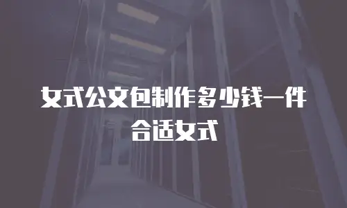 女式公文包制作多少钱一件合适女式