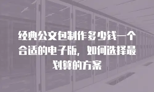 经典公文包制作多少钱一个合适的电子版，如何选择最划算的方案