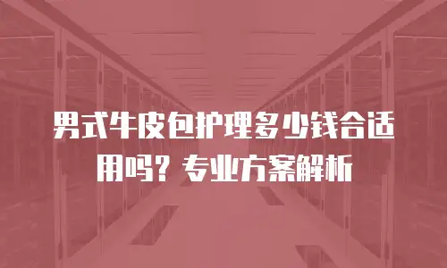 男式牛皮包护理多少钱合适用吗？专业方案解析