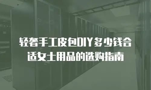 轻奢手工皮包DIY多少钱合适女士用品的选购指南