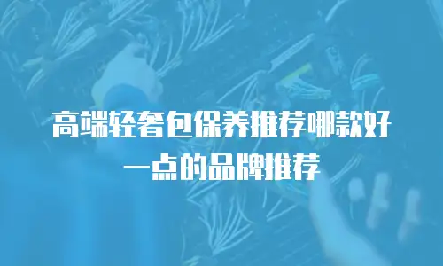 高端轻奢包保养推荐哪款好一点的品牌推荐