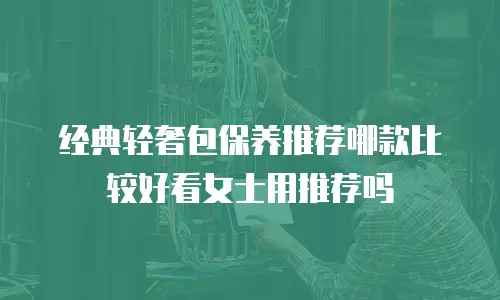 经典轻奢包保养推荐哪款比较好看女士用推荐吗