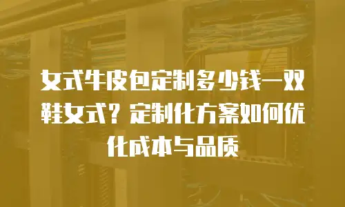 女式牛皮包定制多少钱一双鞋女式？定制化方案如何优化成本与品质