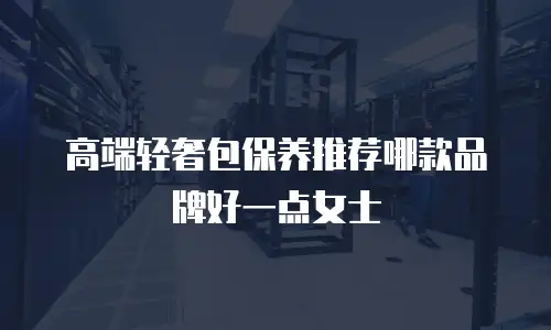 高端轻奢包保养推荐哪款品牌好一点女士
