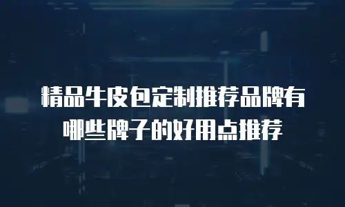 精品牛皮包定制推荐品牌有哪些牌子的好用点推荐