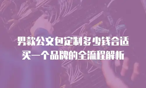 男款公文包定制多少钱合适买一个品牌的全流程解析