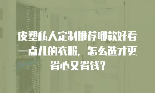 皮塑私人定制推荐哪款好看一点儿的衣服，怎么选才更省心又省钱？