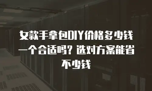 女款手拿包DIY价格多少钱一个合适吗？选对方案能省不少钱