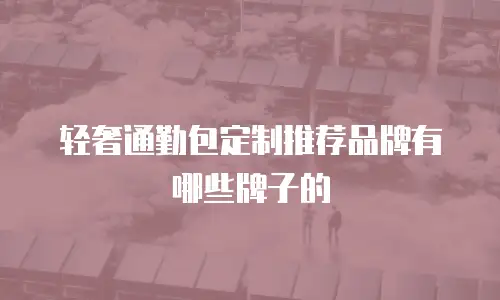 轻奢通勤包定制推荐品牌有哪些牌子的
