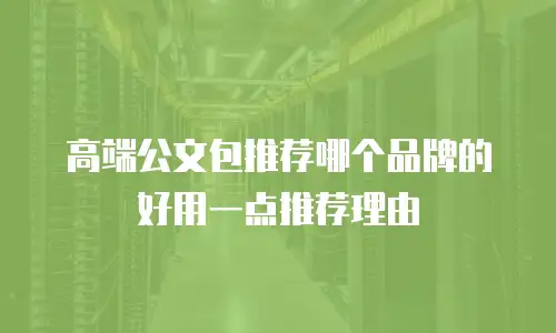 高端公文包推荐哪个品牌的好用一点推荐理由