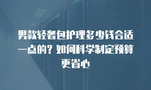 男款轻奢包护理多少钱合适一点的？如何科学制定预算更省心