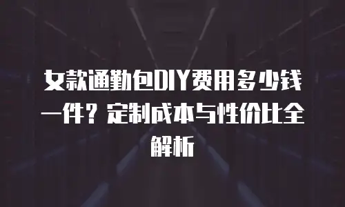 女款通勤包DIY费用多少钱一件？定制成本与性价比全解析
