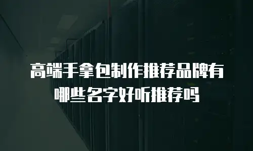 高端手拿包制作推荐品牌有哪些名字好听推荐吗