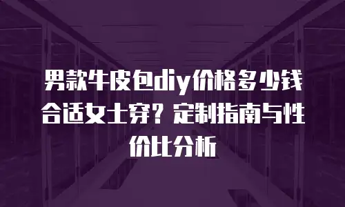 男款牛皮包diy价格多少钱合适女士穿？定制指南与性价比分析