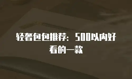 轻奢包包推荐：500以内好看的一款