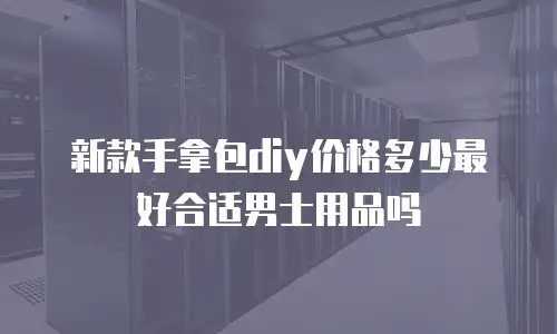 新款手拿包diy价格多少最好合适男士用品吗